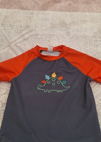 Kısa Kollu Dinozor Baskılı Erkek Mayo Takımı - Görsel 2