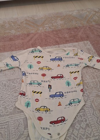 karisik renkte  Uzun Kollu Bebek Body - Görsel 4