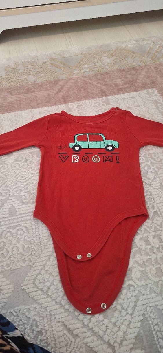 karisik renkte  Uzun Kollu Bebek Body - Görsel 2