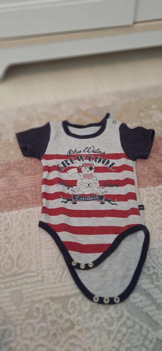 Miruworld Siyah Erkek Bebek Uzun Kollu Body - Görsel 2