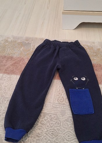 Mavi Baskılı Erkek Çocuk Sweatshirt ve pantolon takim - Görsel 2