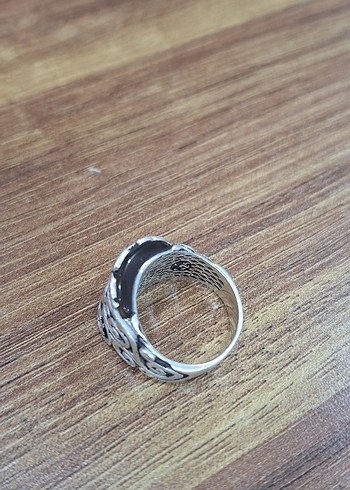 kaplan gözü erkek gümüş yüzük - Görsel 3