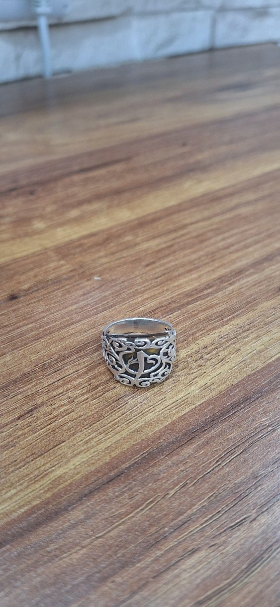 kaplan gözü erkek gümüş yüzük - Görsel 2