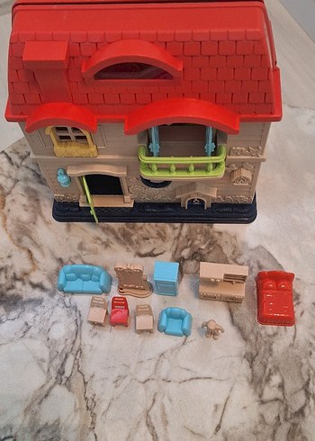 Renkli Oyuncak Ev ve Mobilya Seti - Görsel 6