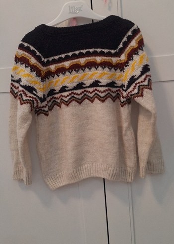 Bohem Tarz Örgü Erkek çocuk yün  Kazak - Görsel 2