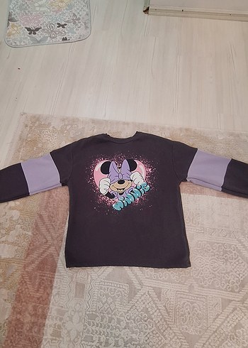 Kız Çocuk Gri Kapüşonlu Sweatshirt ve Eşofman - Görsel 5