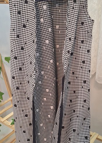 Düğmeli, V Yaka, Kolsuz ceket - Görsel 4