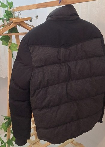 Düğmeli Gri Erkek Midi Mont - Görsel 8