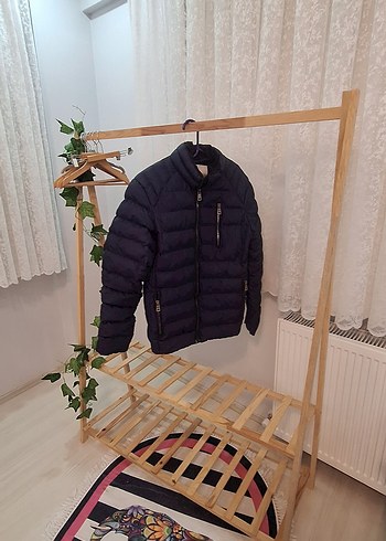 Erkek Lacivert Fermuarlı Mont - Görsel 4