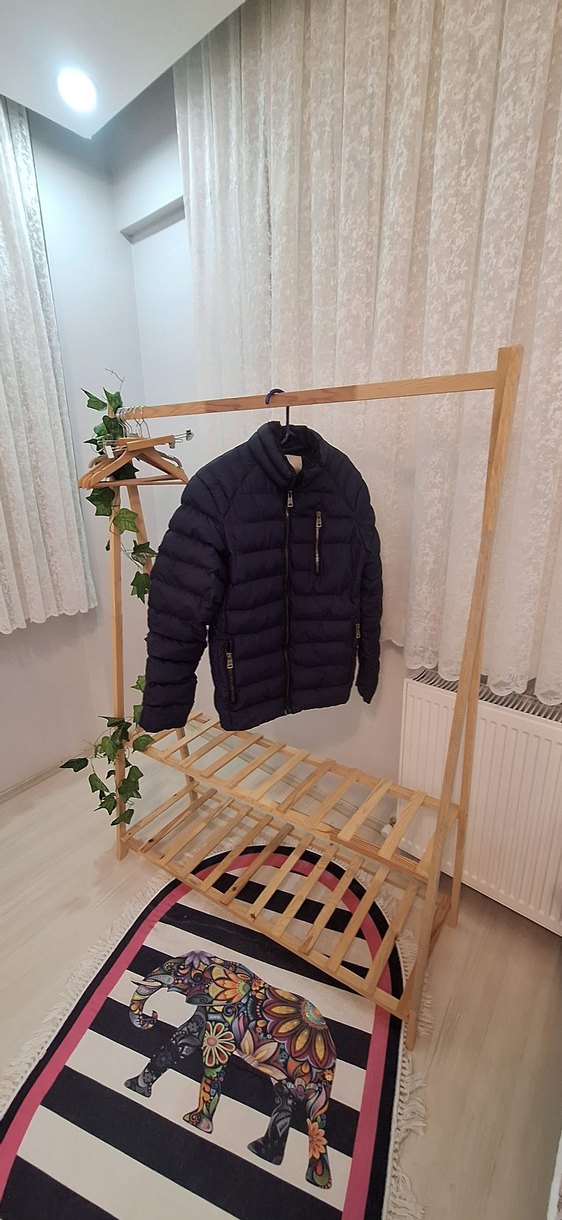 Erkek Lacivert Fermuarlı Mont - Görsel 4