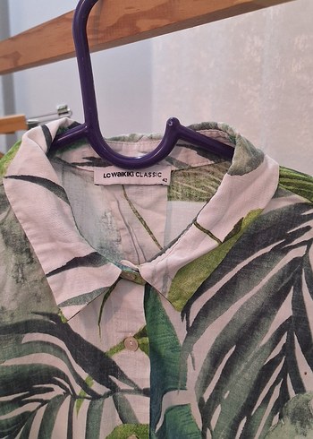 Uzun Kollu, Salaş, V Yaka Kadın Gömlek - Görsel 4