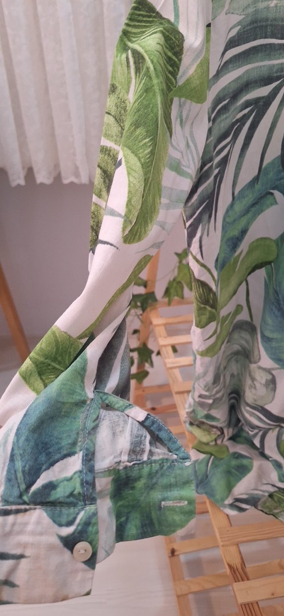 Uzun Kollu, Salaş, V Yaka Kadın Gömlek - Görsel 3