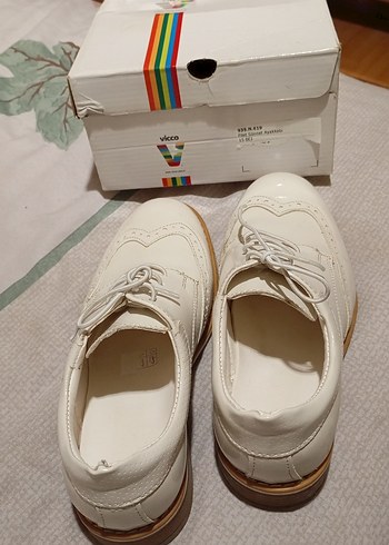 Beyaz Çocuk Özel Gün Ayakkabısı - Görsel 3