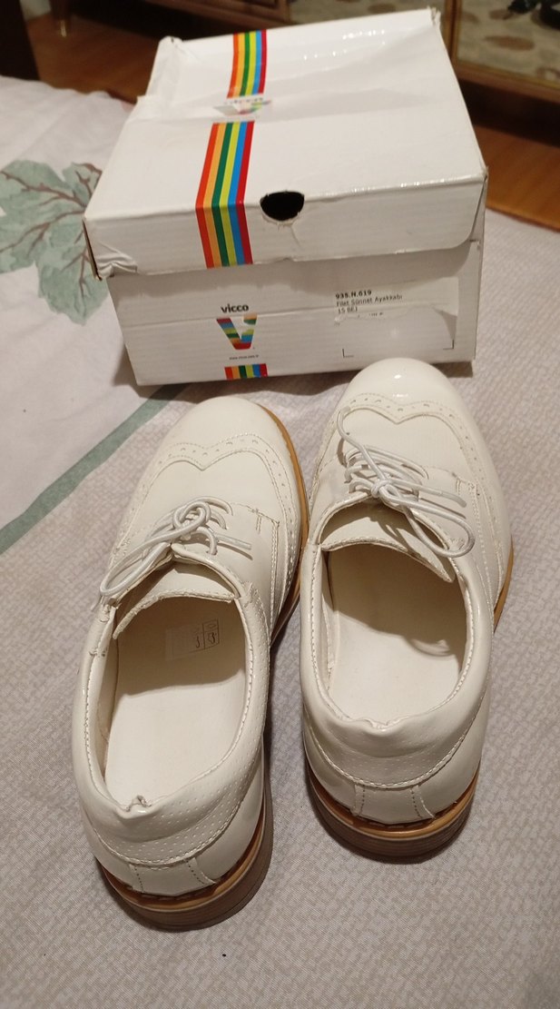 Beyaz Çocuk Özel Gün Ayakkabısı - Görsel 4