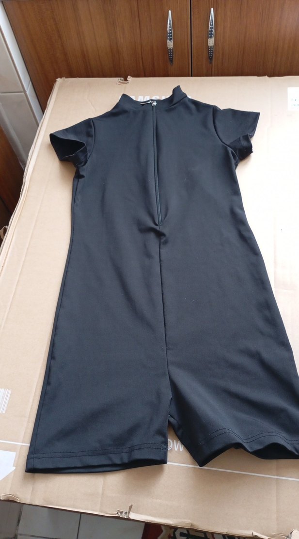 ön fermuar detaylı tulum mayo - Görsel 3