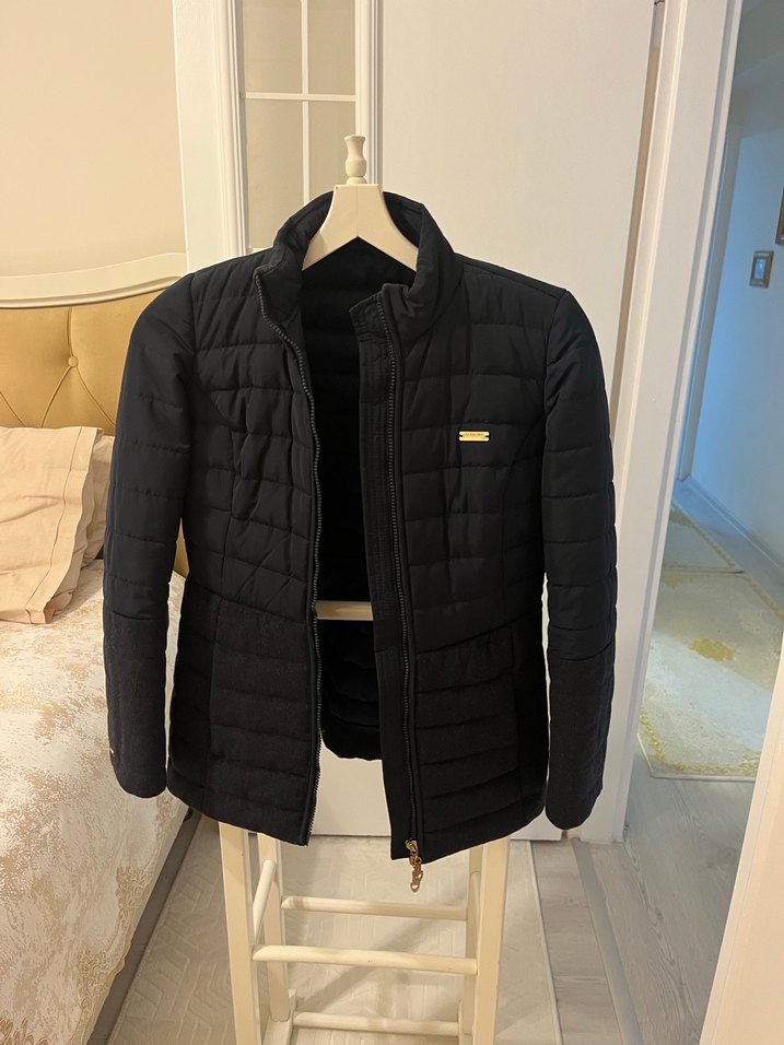 Kadın Gri Midi Kışlık Kaban - Görsel 4