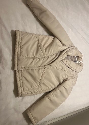 Düğmeli Bej Kadın Kışlık Ceket - Görsel 2