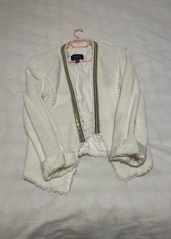 Mango Beyaz Midi Kadın Ceket - Görsel 2