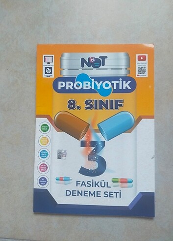 Binot yayınları 8. sınıf Probiyotik 3 fasikül deneme seti#kitap#