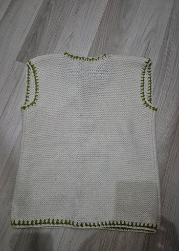 Kız Çocuk Bohem Örgü Yelek - Görsel 3