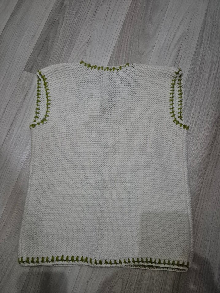 Kız Çocuk Bohem Örgü Yelek - Görsel 3