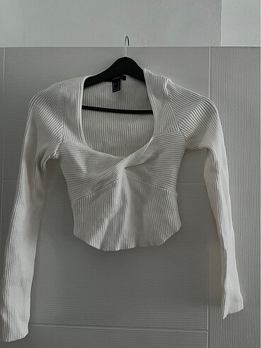 Forever 21 Beyaz Crop Kazak
