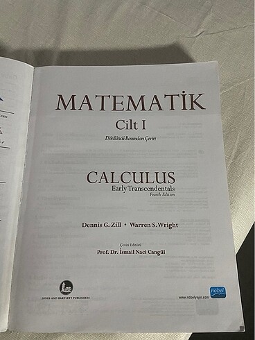  Calculus Matematik Kitabı