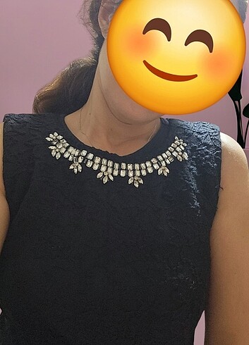 s Beden Benetton Koyu Lacivert Kışlık Elbise