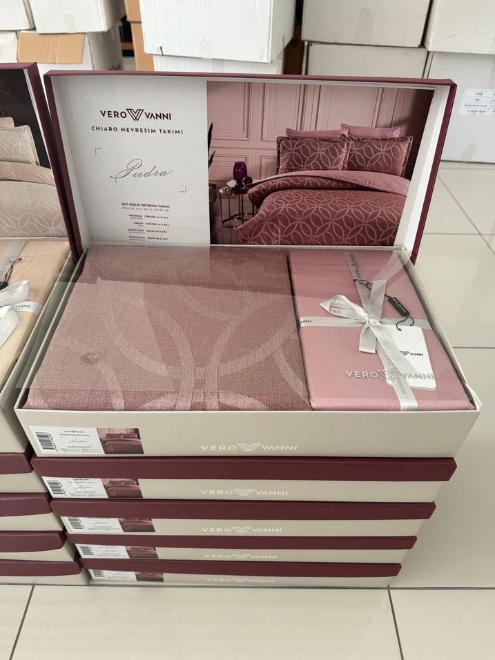 VERO VANNI CHIARO NEVRESİM TAKIMI ÇİFT KİŞİLİK PUDRA - Görsel 2