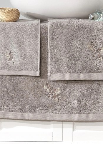 VERO VANNI CUBO NAKIŞLI HAVLU SET SUMMER - Görsel 2