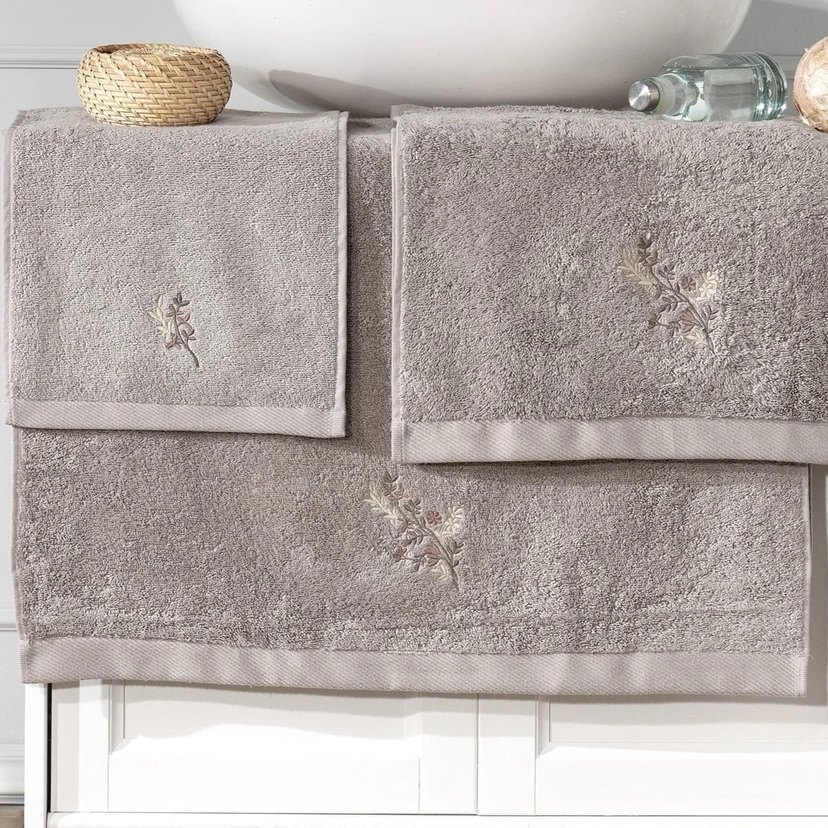 VERO VANNI CUBO NAKIŞLI HAVLU SET SUMMER - Görsel 2