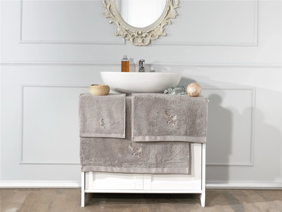 VERO VANNI CUBO NAKIŞLI HAVLU SET SUMMER - Görsel 3