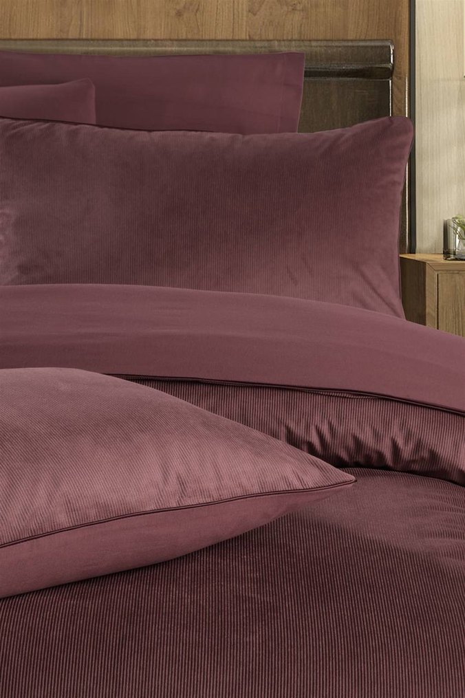 VERO VANNI VELVET NEVRESİM TAKIMI GÜL KURUSU - Görsel 3