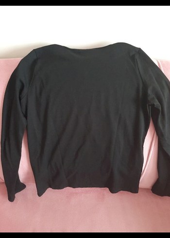 12-13 Yaş Beden Kız Çocuk Siyah Sweatshirt Uzun Kollu
