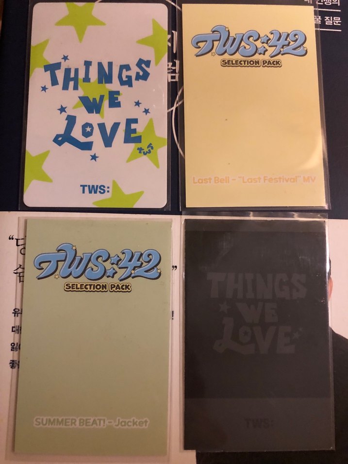 Lee Kyungmin TWS orijinal photocard set - Görsel 2
