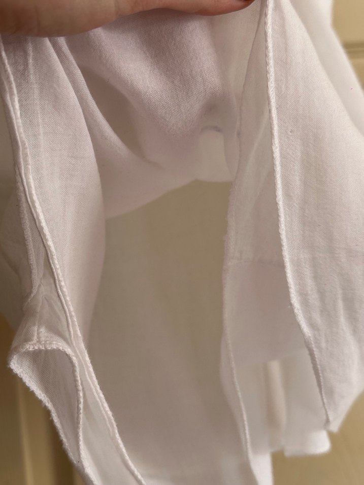 Şile bezi el işleme bluz beyaz M-l beden - Görsel 2