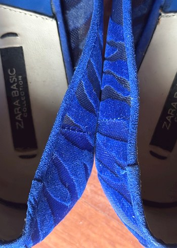 Zara babet saks mavi 39 no - Görsel 4