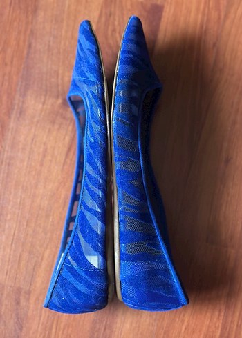 Zara babet saks mavi 39 no - Görsel 3