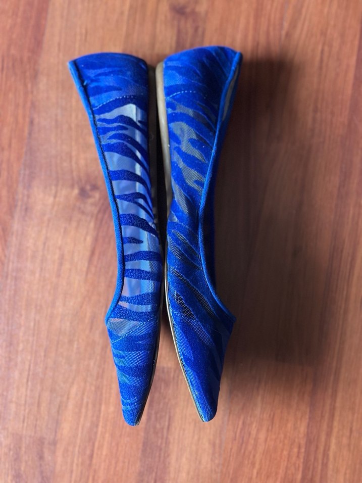 Zara babet saks mavi 39 no - Görsel 2