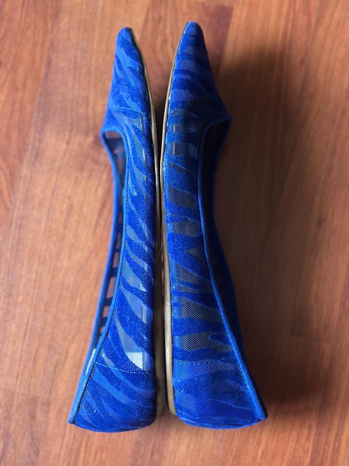 Zara babet saks mavi 39 no - Görsel 3