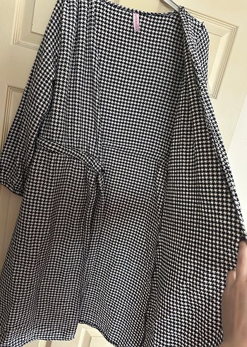 Kazayağı desenli elbise - Görsel 3