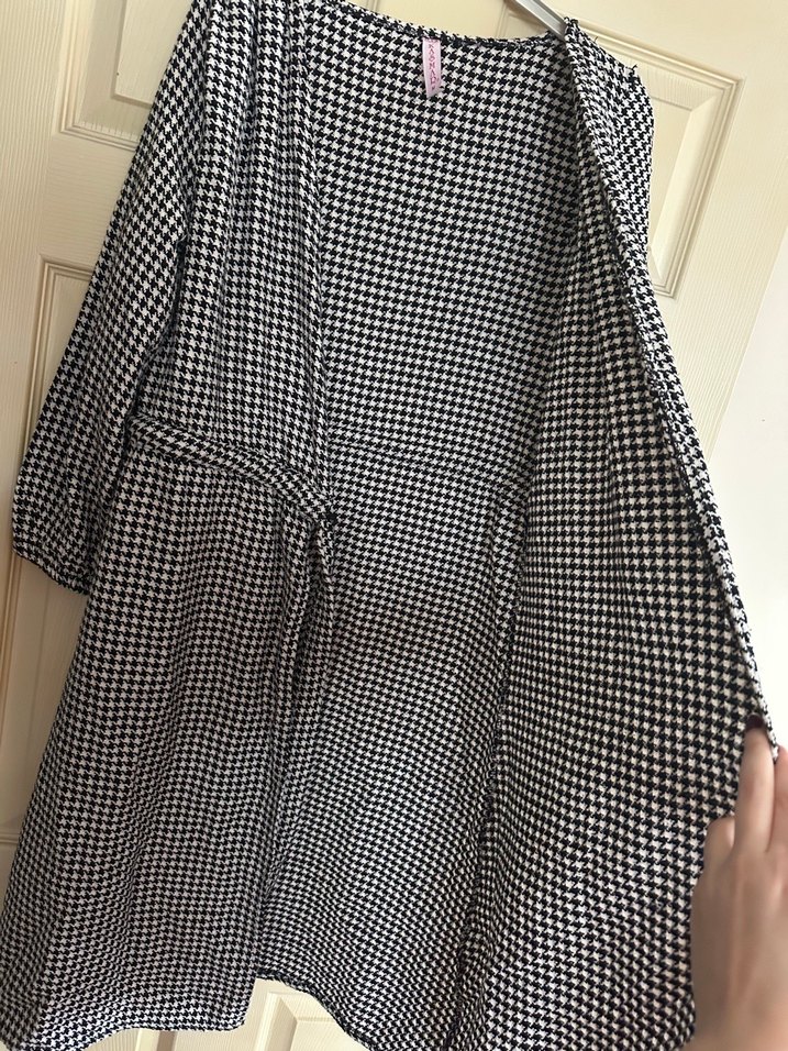 Kazayağı desenli elbise - Görsel 3