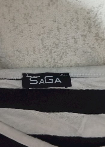 Çizgili Siyah Beyaz Hamile Bluzu - Görsel 2