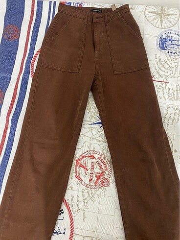 Trendyol & Milla kahverengi jean pantolon