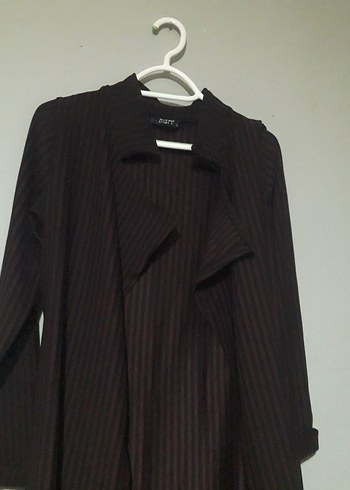 42 Beden bordo siyah abaya kimono kemerli