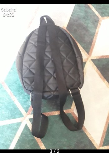 Zara Siyah Kadın Sırt Çantası kapitone
