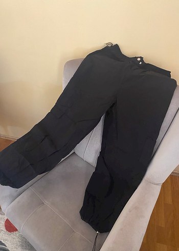 Kargo pantolon siyah - Görsel 3