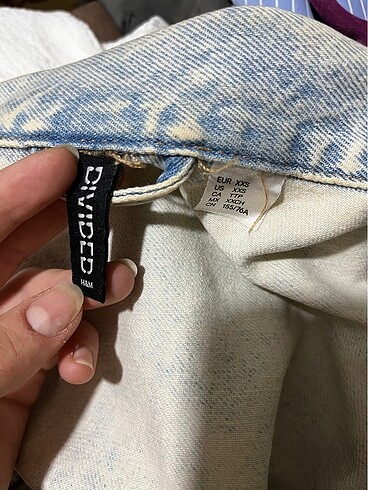 xs Beden mavi Renk H&M oversize kot ceket