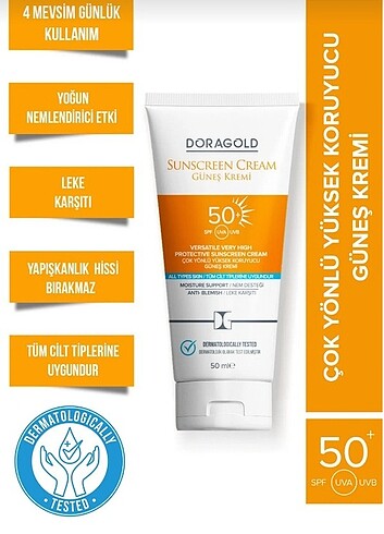 Doragold güneş kremi 
