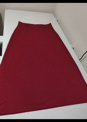 Diğer Düğmeli Bordo Kadın Kumaş Pantolon